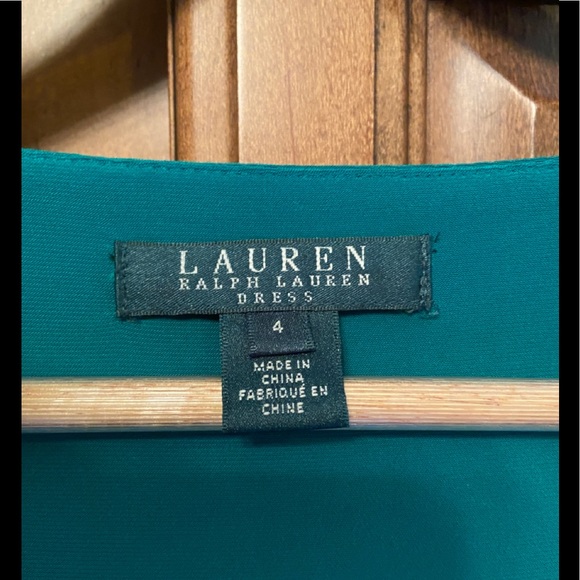 Ralph Lauren Green Dress, Knee Length, Size 4. - Picture 4 of 4